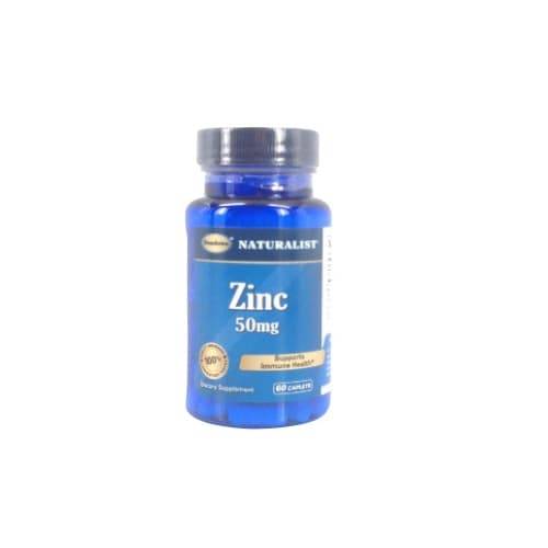 Naturalist Zinc 50 mg Dietary Supplement (60 caplets)