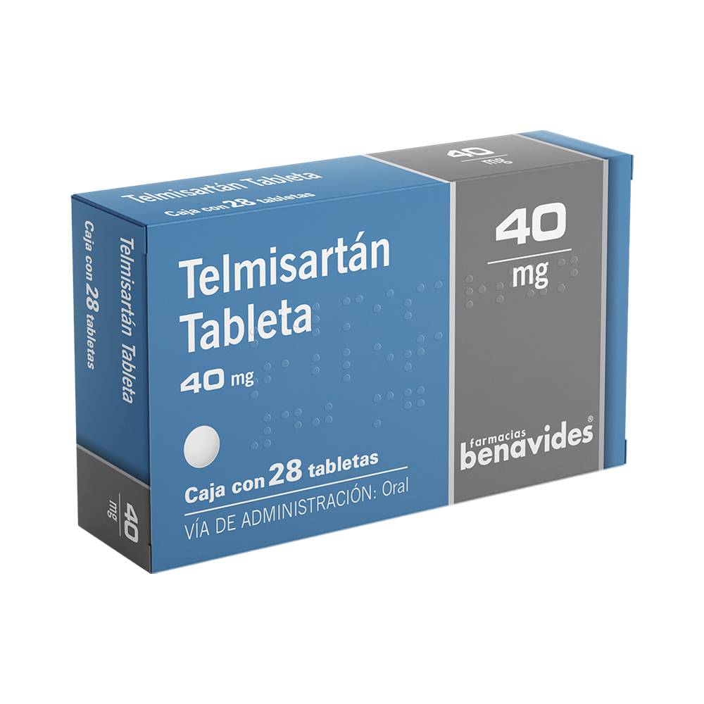 Almus · Telmisartán tabletas 40 mg (20 g)