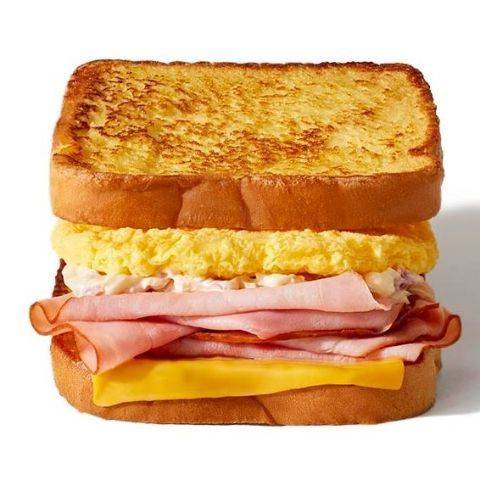 French Toast Ham Egg and Cheese