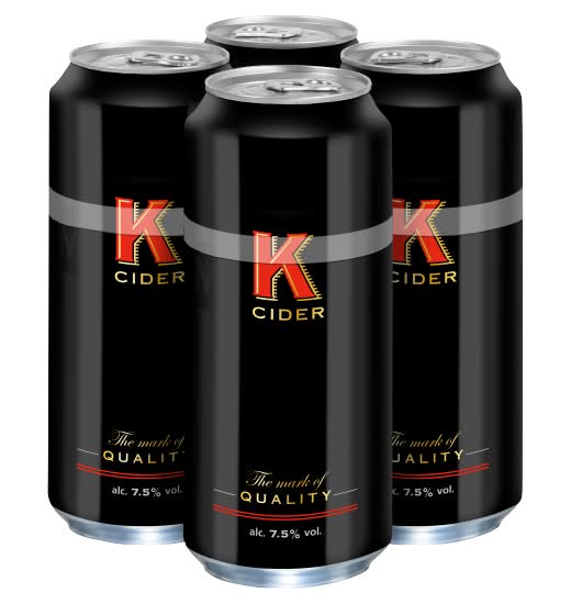 K Cider Beer Cans (4 x 500ml)