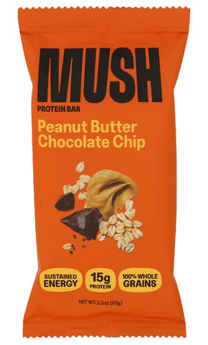 Mush Peanut Butter Chocolate Chip Protein Bar
