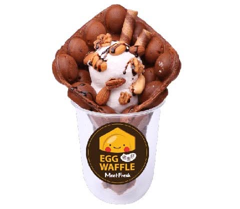 Chocolate Deluxe Egg Waffle