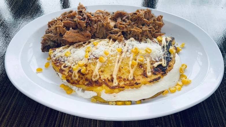 Cachapa Pulled Pork and Cheese | Postmates