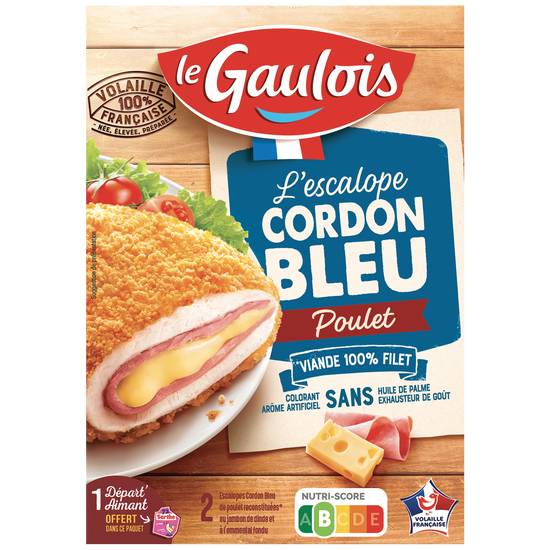 Le Gaulois - L'escalope cordon bleu de poulet 100% filet