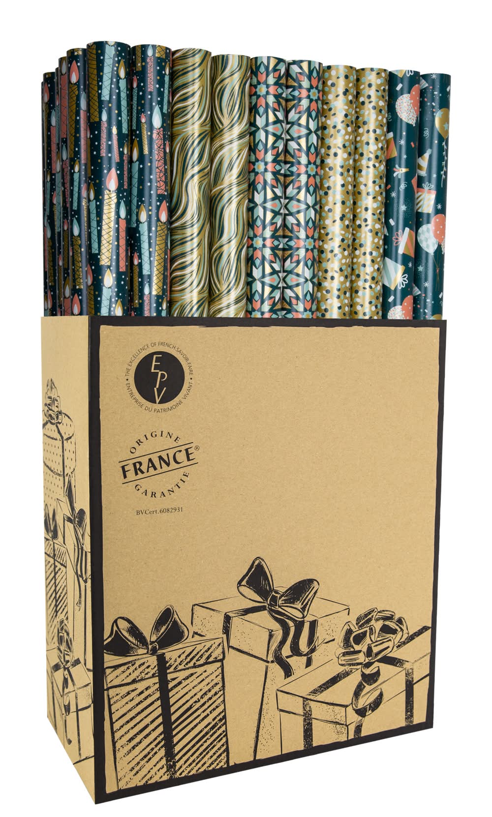 Les Couleurs de l'Emballage - Papier cadeau, 0.70x2 m (90g)