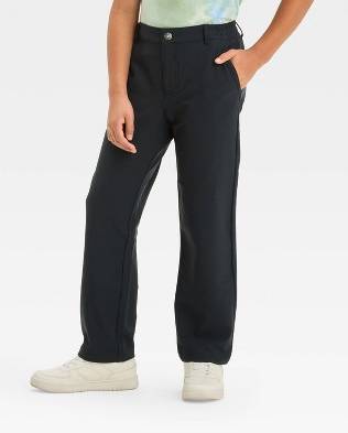 Art Class Boys Tech Chino Pants, Size 8, Black