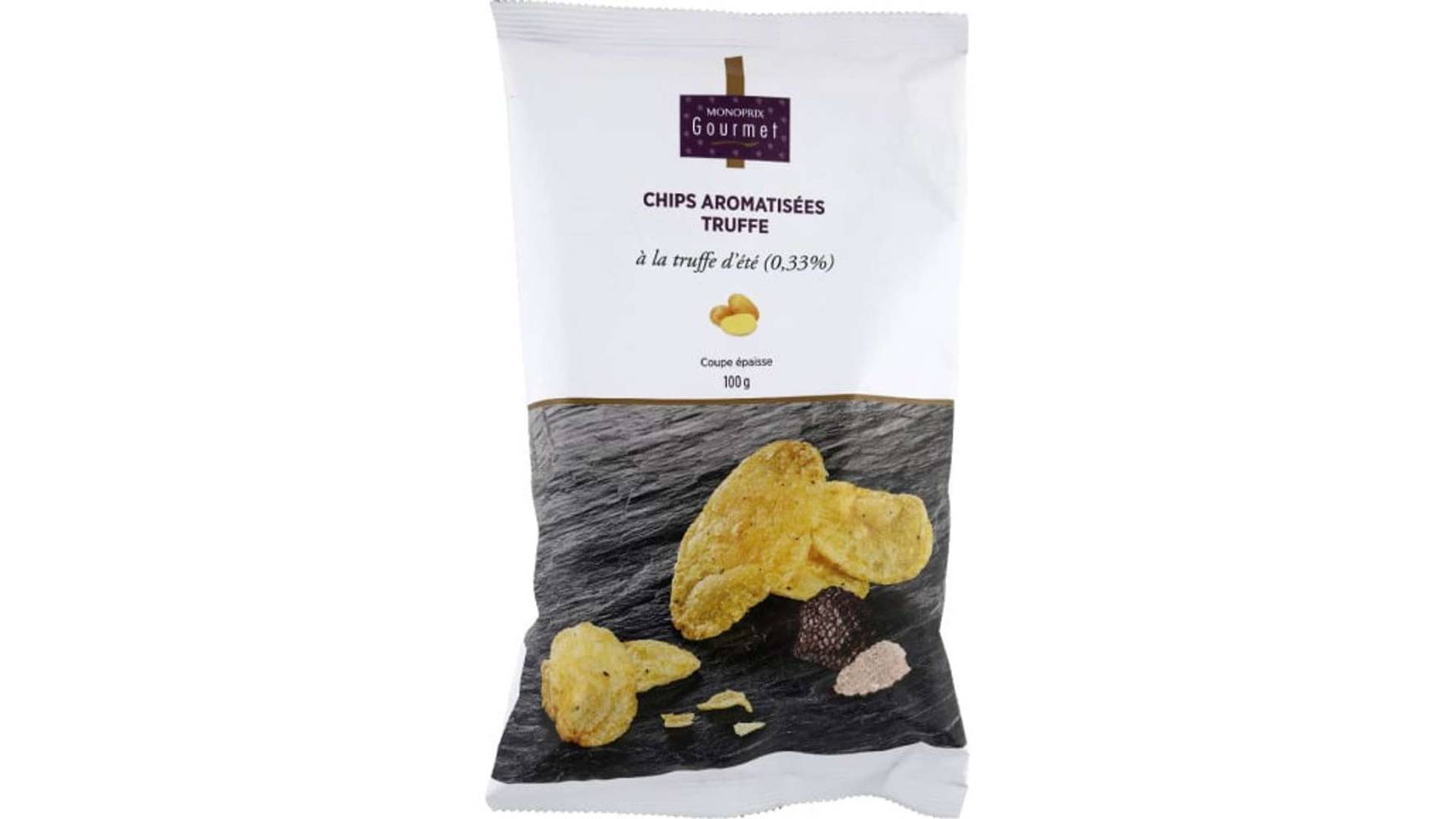 Monoprix Gourmet Chips aromatis{es @ la truffe Le paquet de 100 g