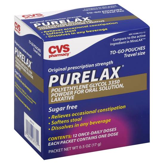 Cvs Original Prescription Strength To-Go Pouches Purelax