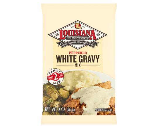 Louisiana Fish Fry Products Peppered White Gravy Mix (2 oz)