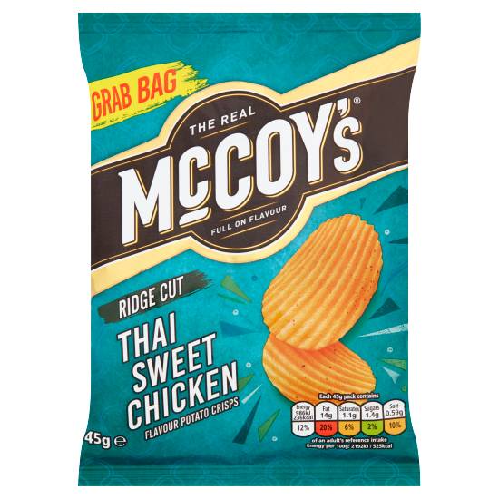 McCoy's Chicken, Ridge Cut Thai Sweet Potato Crisps (45g)