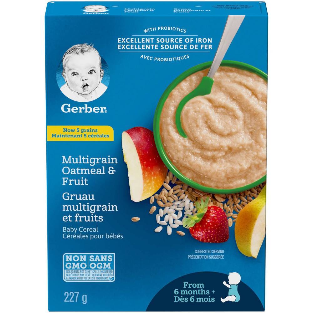 Gerber Mixed Grains With Fruit Baby Cereal (227 g)