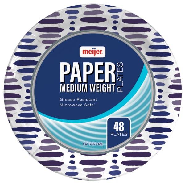 Meijer 6-7/8'' Paper Plates (48 ct)