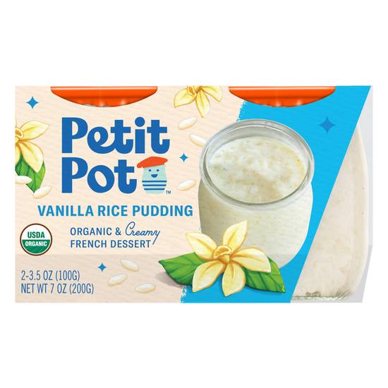 Petit Pot Rice Pudding Organic French Dessert 2 PK