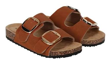Juniors Suede Sandals W8 Medium Beige