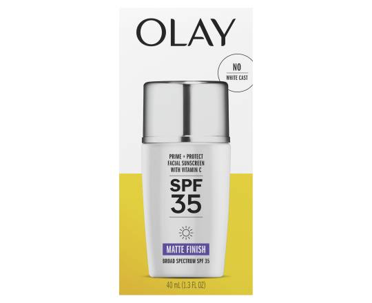 Olay Prime & Protect Facial Sunscreen With Vitamin C Spf 35 (1.3 fl oz)