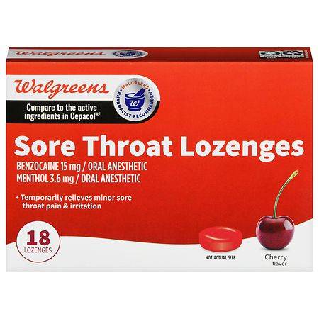Walgreens Sore Throat Lozenges (cherry)