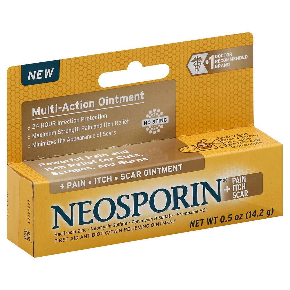 Neosporin Pain + Itch + Scar Antibiotic Ointment (0.5 oz)