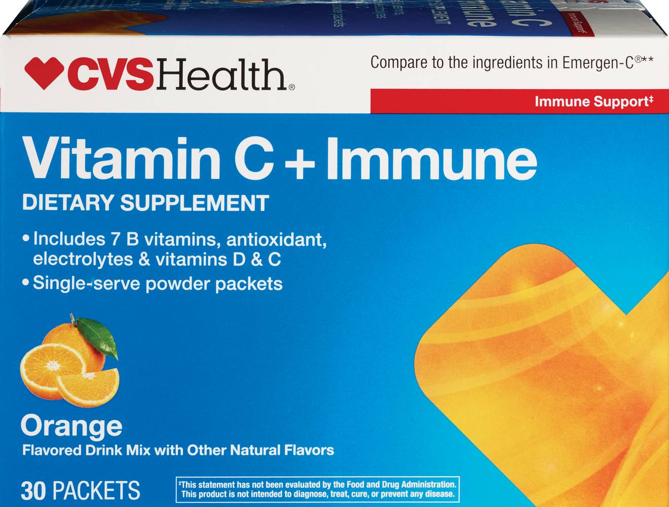 Cvs Health Vitamin C + Immune Dietary Supplement (orange)