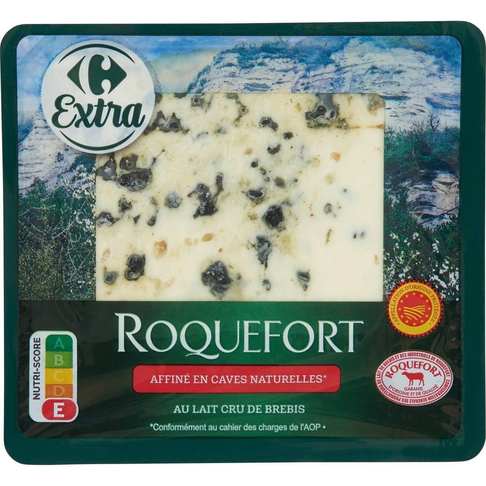 Roquefort AOP CARREFOUR EXTRA - la barquette de 150g