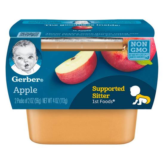 Gerber 1st Foods Apple Baby Food 2oz 2ct