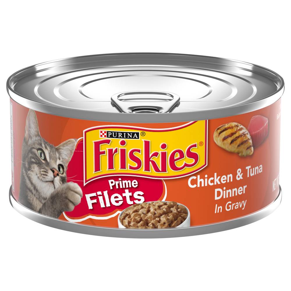 Friskies Purina Prime Fillets Chicken & Tuna Dinner in Gravy Cat Food