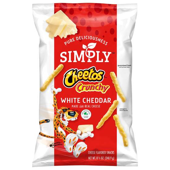 Cheetos Simply Crunchy Snack (white cheddar cheese)