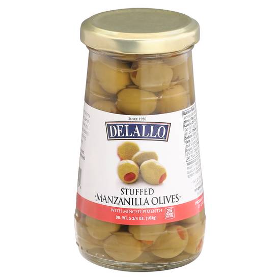 Delallo Imported Spanish Manzanilla Olives (5.8 oz)