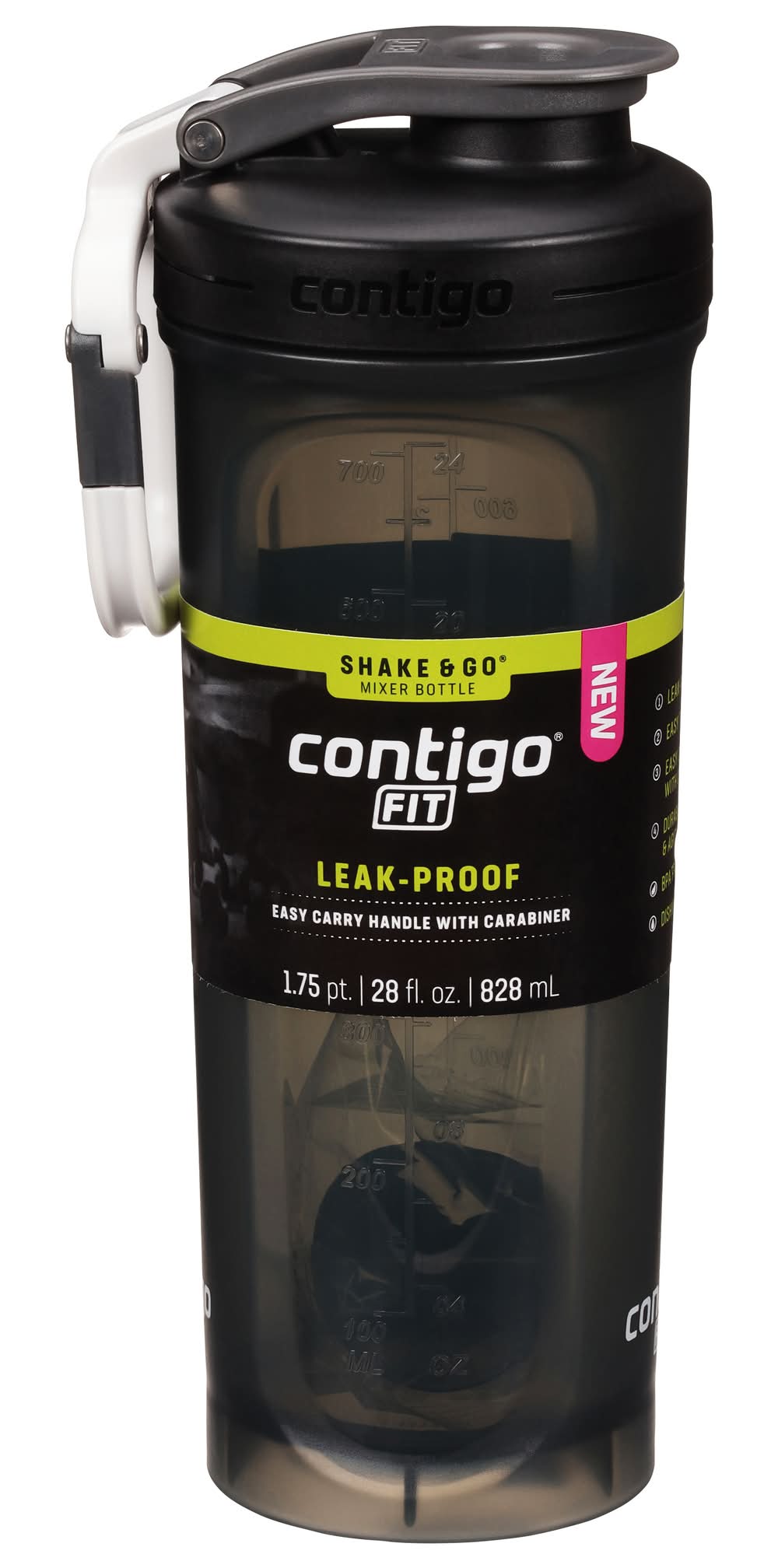 Contigo 28 Ounce Sake Shake & Go Fit 2.0 Snap-Top Mixer Bottle