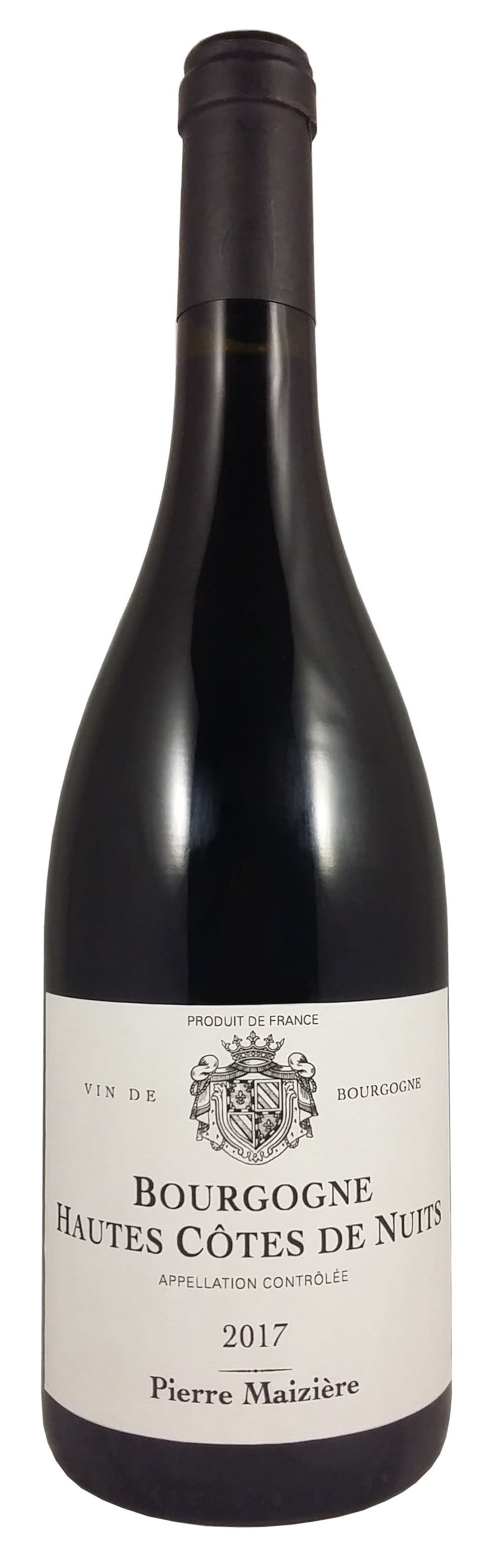 Pierre Maizière - Vin rouge aop bourgogne hautes côtes de nuits, 2017 (750ml)