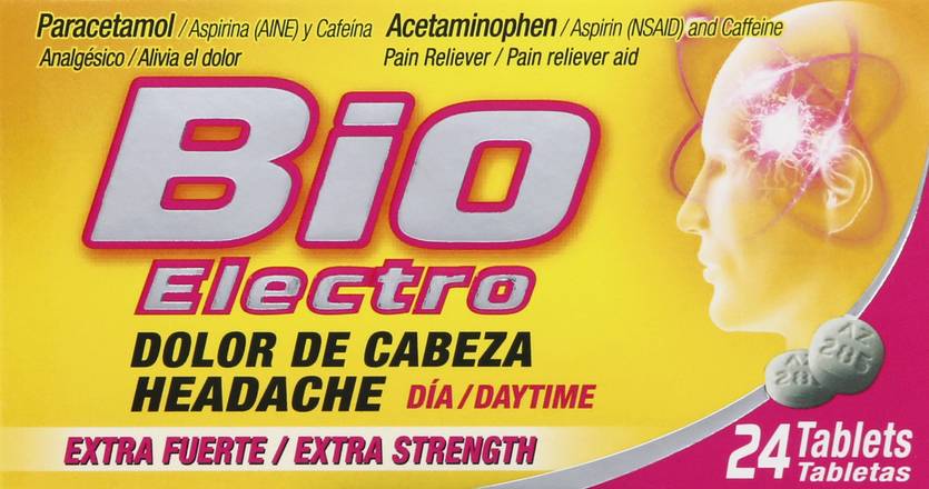 Bioelectro Daytime Extra Strength Headache Relief (24 ct)