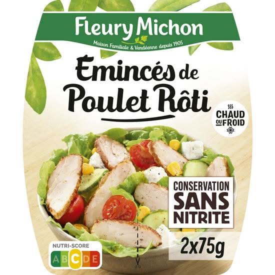Fleury Michon - Émincés de poulet rôti (2 x 75g)