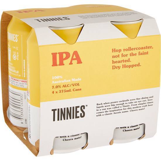 Tinnies IPA Can 4x375mL