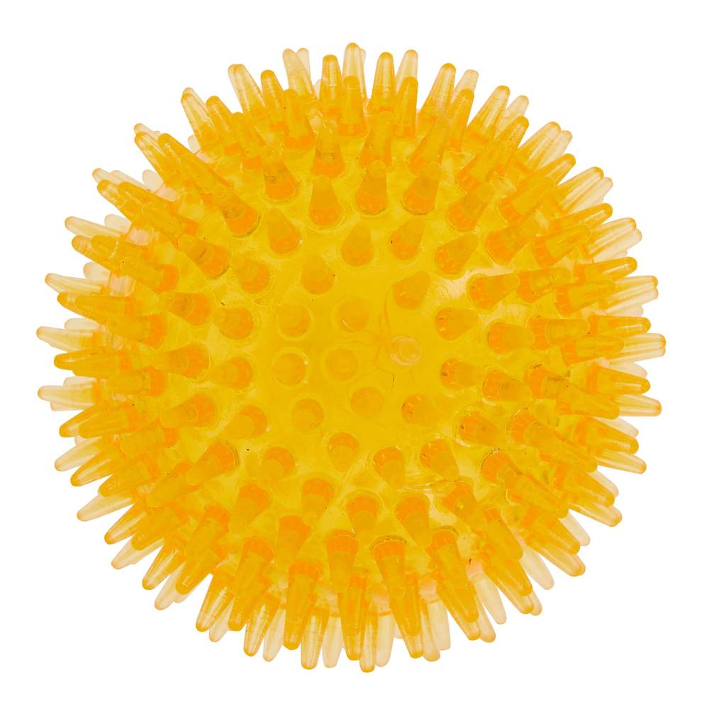 Top Paw® Spiky Ball Dog Toy - Squeaker (Color: Orange, Size: 3 In)
