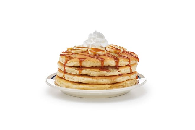 Banana Caramel Pancakes