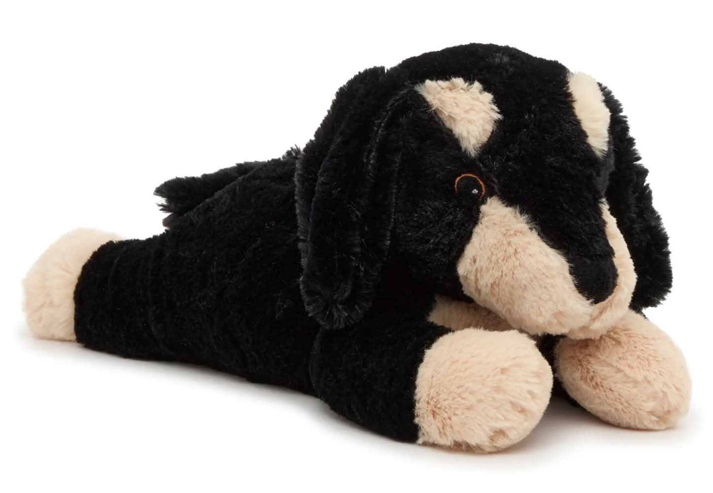 Warmies Dachshund Warming Stuffed Animal (Black/Beige One Size)