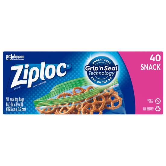 Ziploc Snack Bags (40 ct)