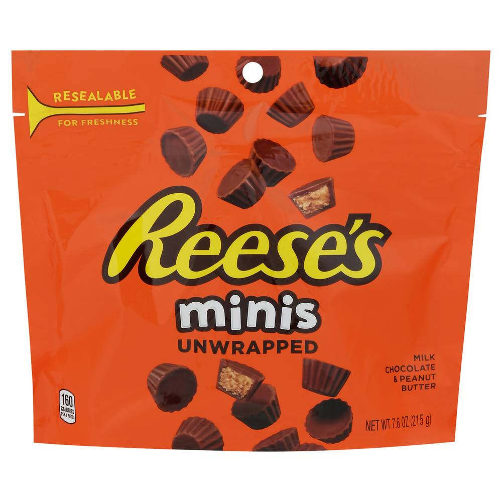 Reese's Minis Unwrapped Milk Chocolate and Peanut Butter Cups (7.6 oz)