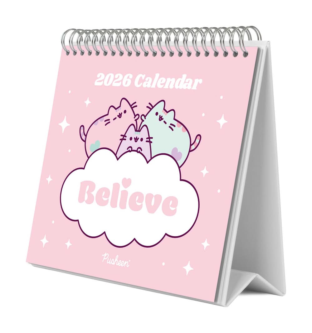 Calendário De Secretária 2026 - Pusheen