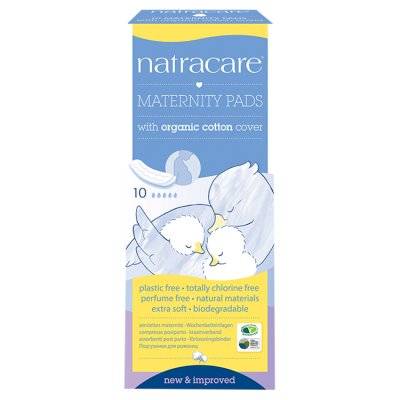 Natracare Maternity Pads With Organic Cotton Cover (10 ct)