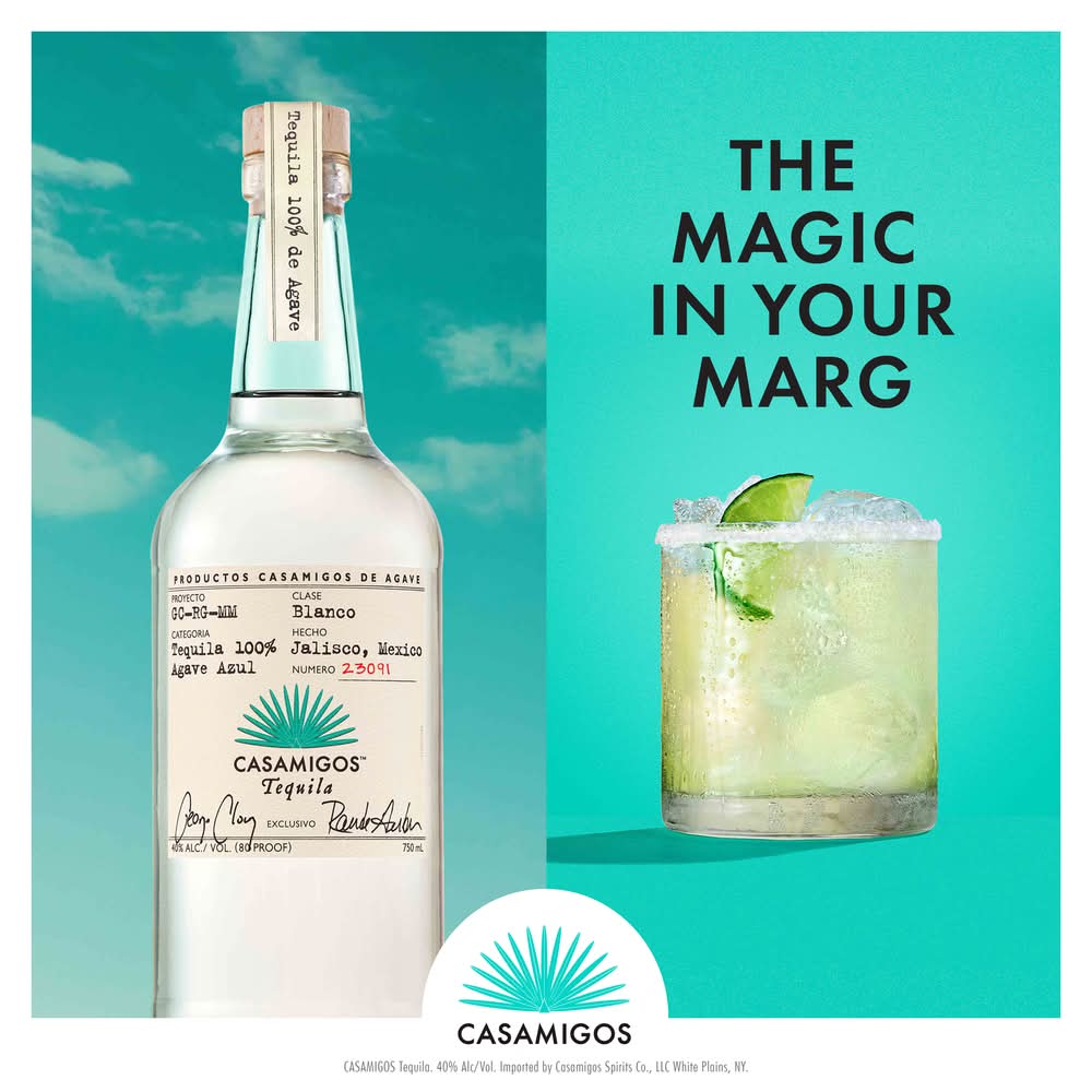 Casamigos 100% Agave Azul Blanco Tequila - Delivery in Under an