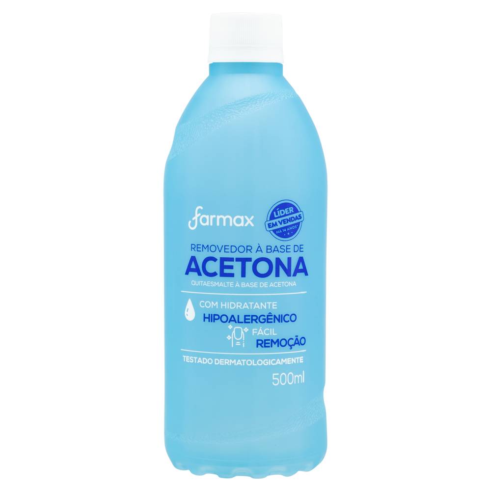 Farmax removedor de esmalte à base de acetona (500 ml)