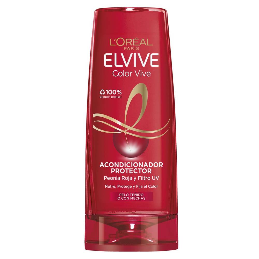 Acondicionador protege el color ELVIVE cabello teñido bote 300 ml