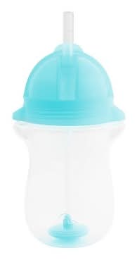 Munchkin Click Lock Weighted Straw Cup 10 oz, Light Blue
