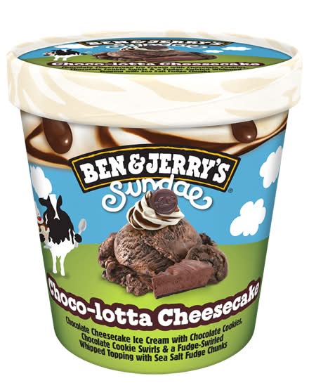 Ben & Jerry'S Chocolate Sundae Ice Cream 427Ml