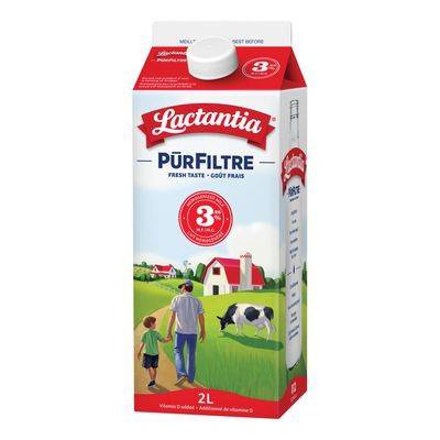Lactantia purfiltre lait homogénéisé 3.25% m.g. - purfiltre homogenized milk 3.25% m.f. (2 l)