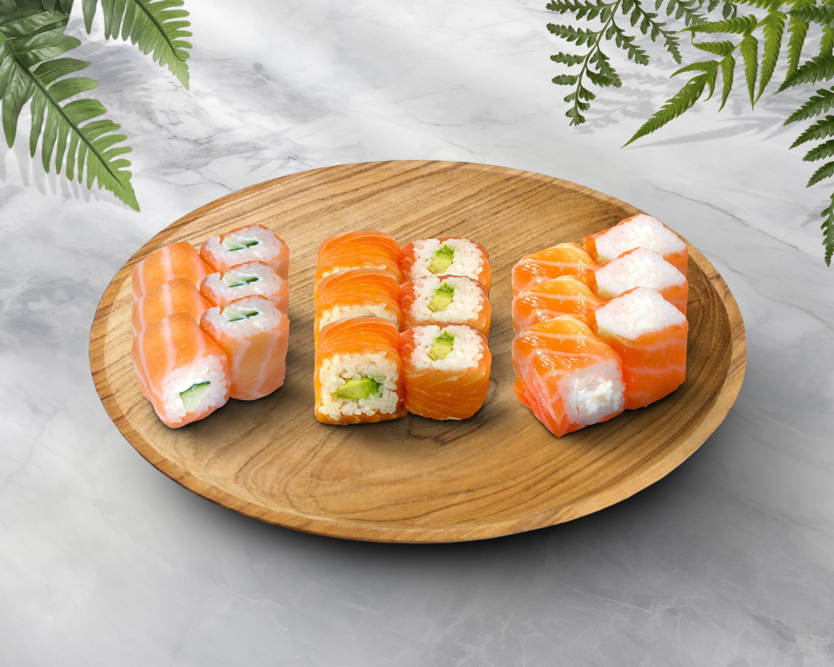 Menu saumon roll