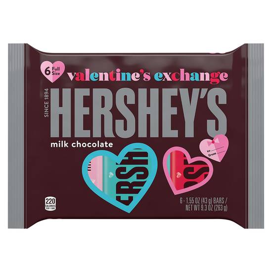 Hershey's Valentine's Exchange Milk Chocolate (6 ct)
