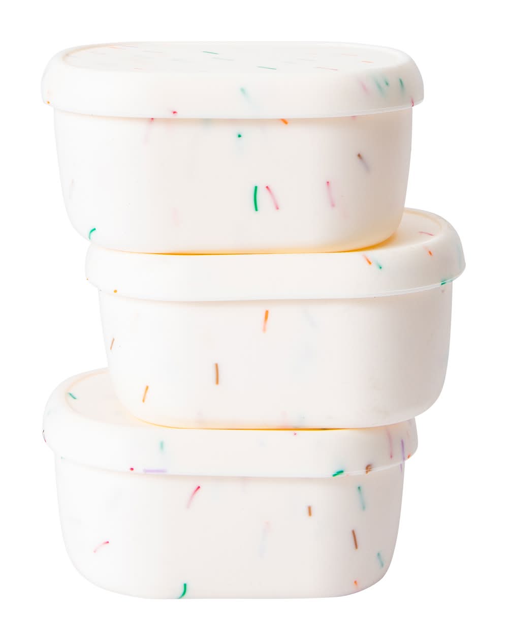 Silicone Snack Containers 3-Pack 6.7oz White