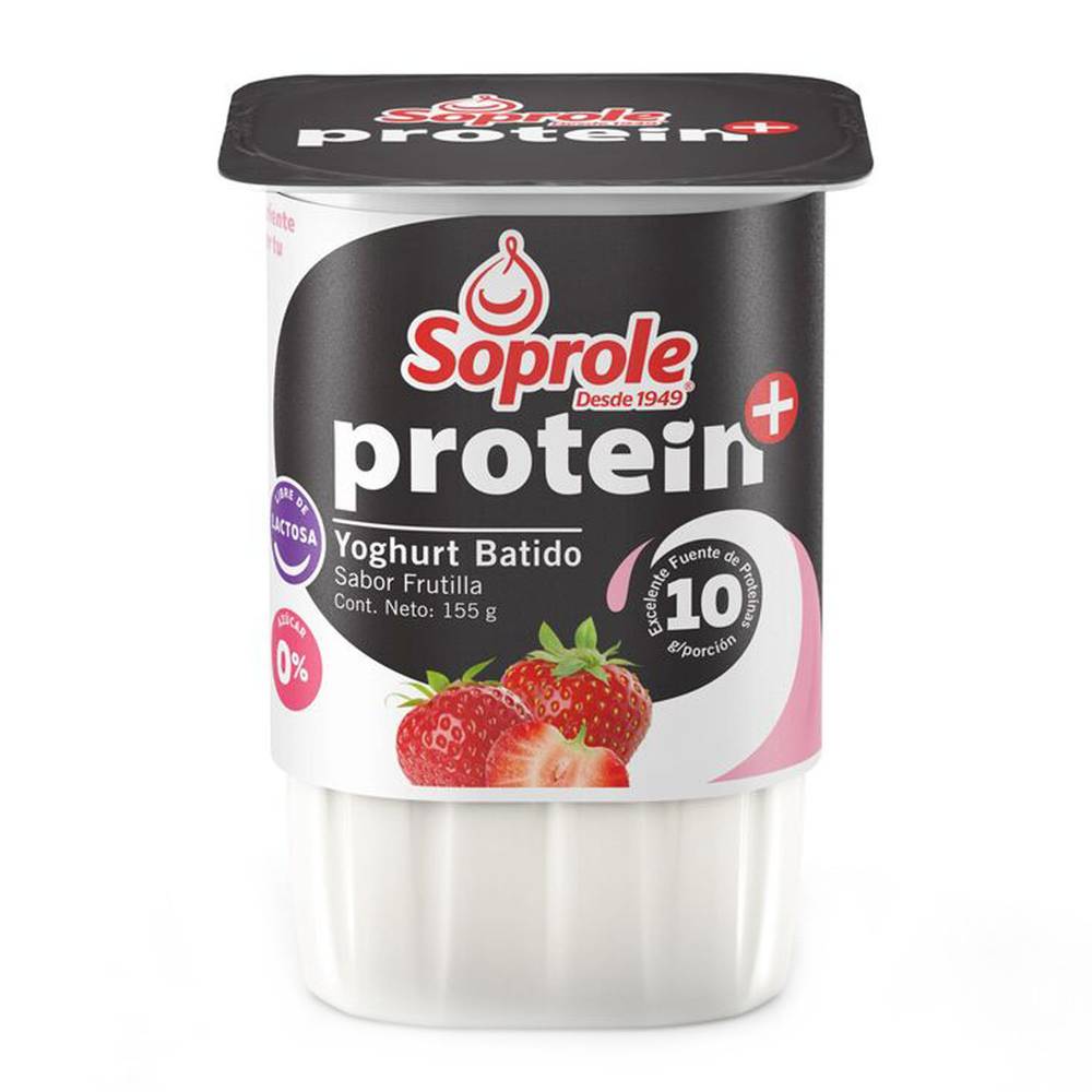 Protein+ · Yoghurt batido sabor frutilla (155 g)