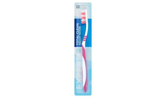Co-op Dental Care Total Clean Medium Texture Toothbrush